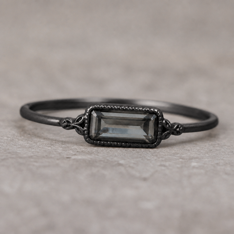 Switch metal to a black metal
edit the attached jewelry design with these instructions: Switch metal to a black metal. keep it photorealistic, just the design no text