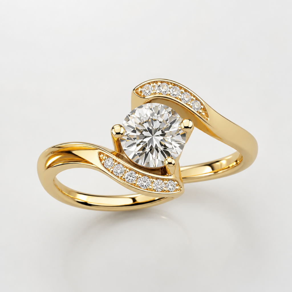 A women's ring
photorealistic jewelry design, A women's ring, modern style, just the design no text