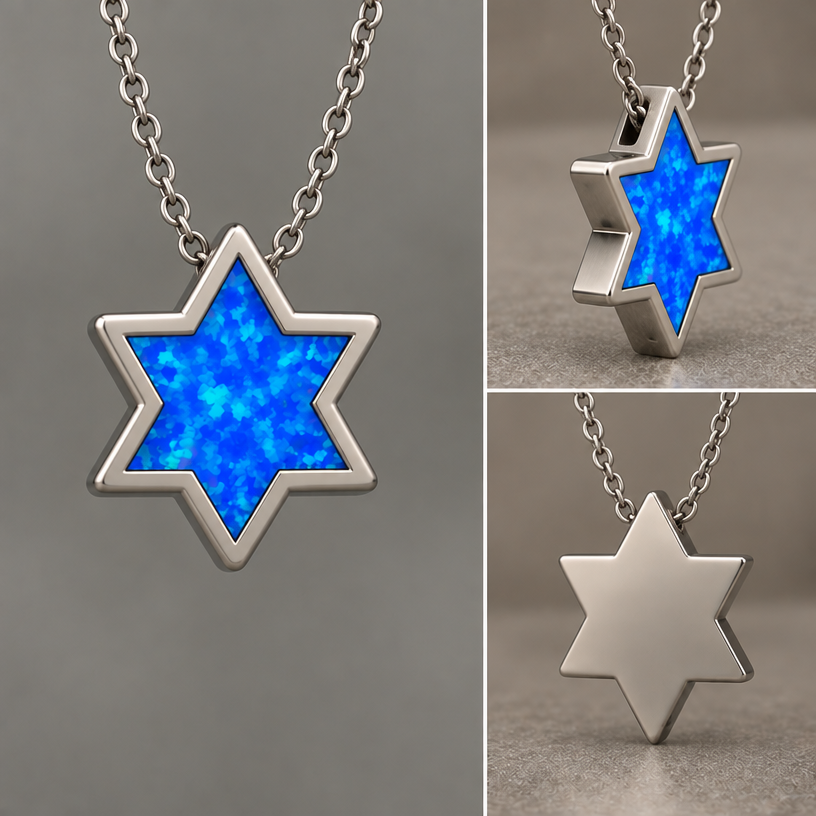 Now get rid of the bail on the charm. Make the necklace snake through incision on top edge
edit the attached jewelry design with these instructions: Now get rid of the bail on the charm. Make the necklace snake through incision on top edge. keep it photorealistic, just the design no text