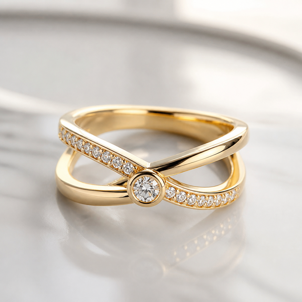 A women's ring
photorealistic jewelry design, A women's ring, modern style, just the design no text