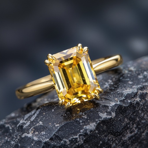 Thumbnail for Instagram as Long Emerald Shape Yellow Sapphire
