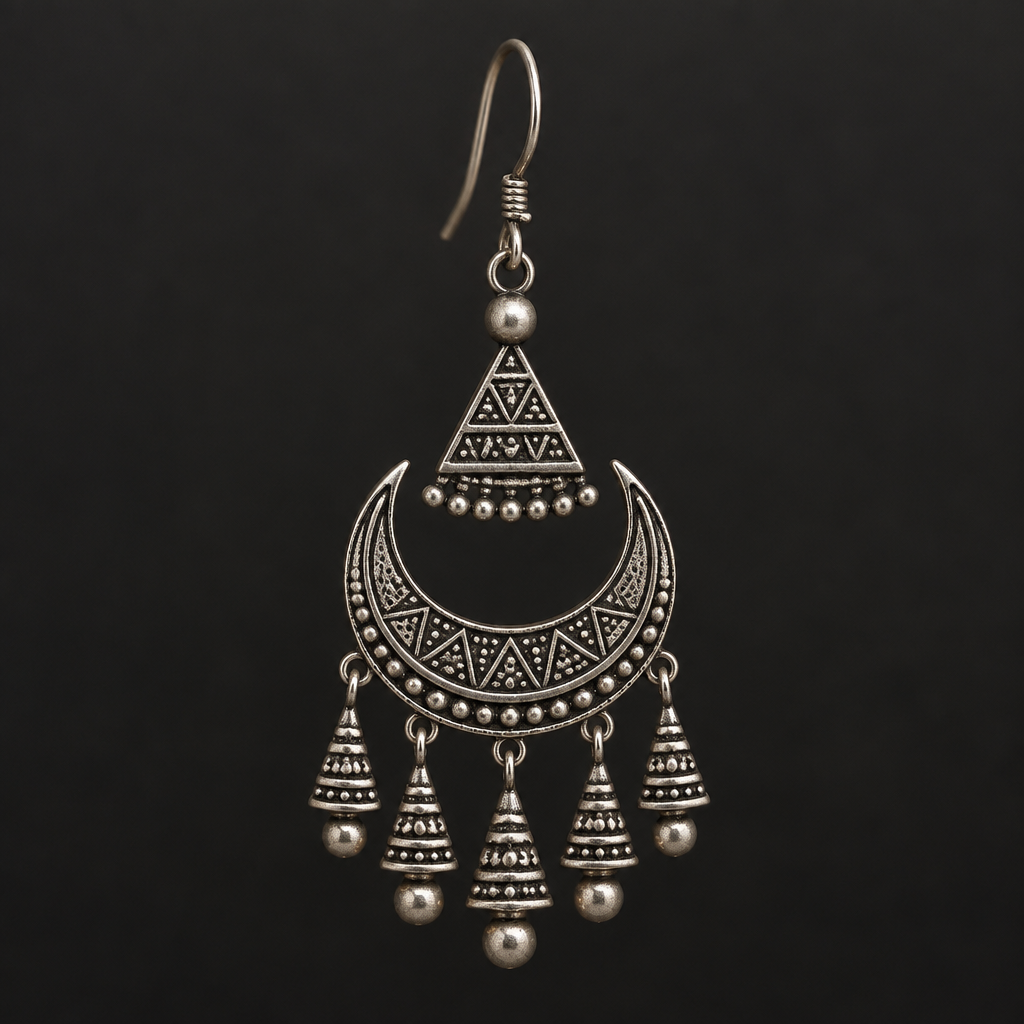 A tribal earring
photorealistic jewelry design, A tribal earring
, tribal style, just the design no text