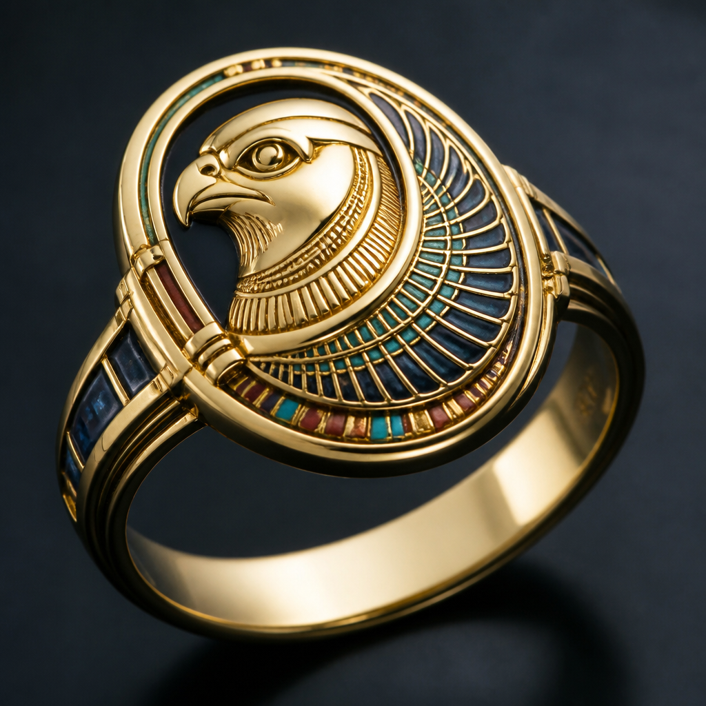 Ring
photorealistic jewelry design, Ring, egyptian style, just the design no text