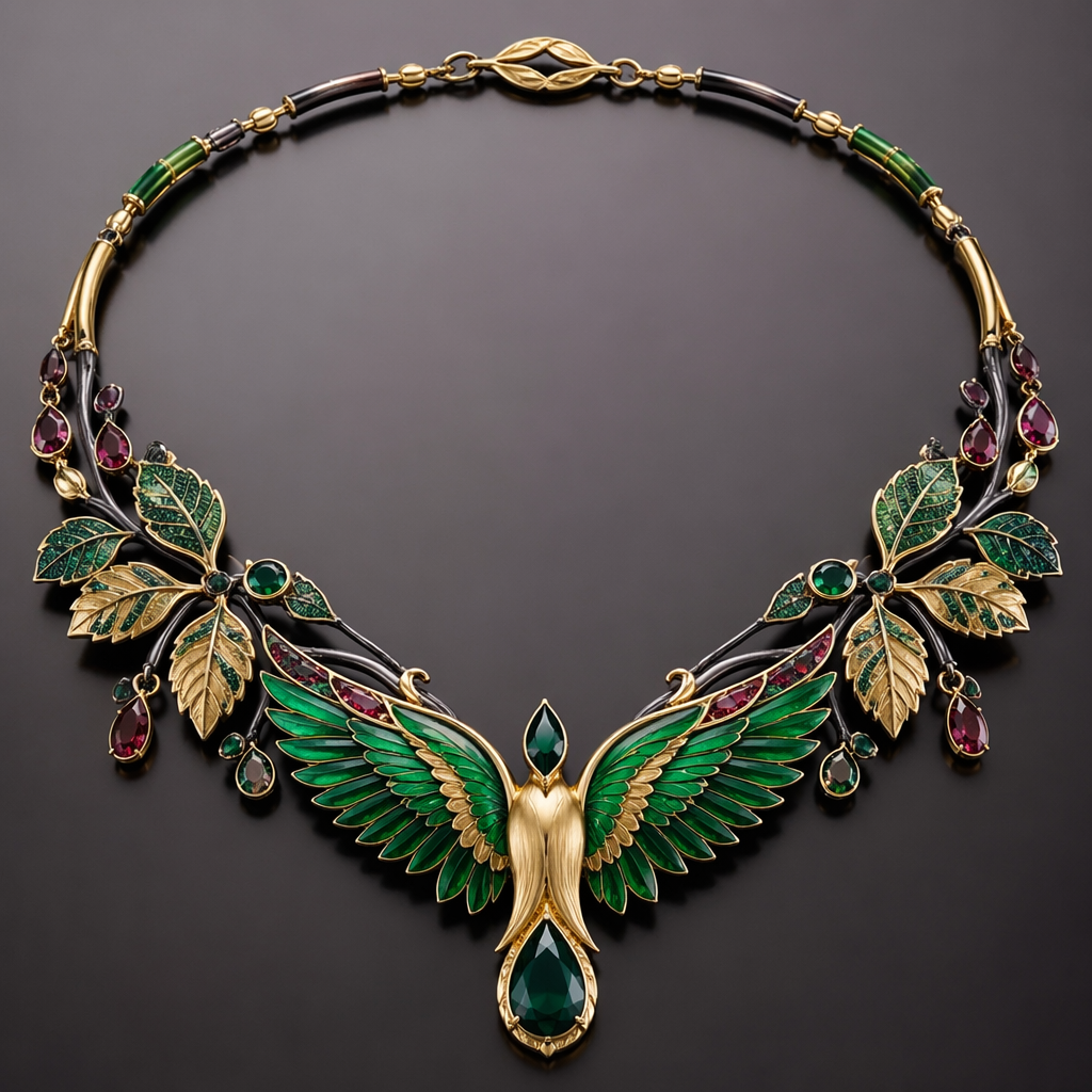 Crie uma joias inspirado na Amazônia brasileira
photorealistic jewelry design, Crie uma joias inspirado na Amazônia brasileira , just the design no text