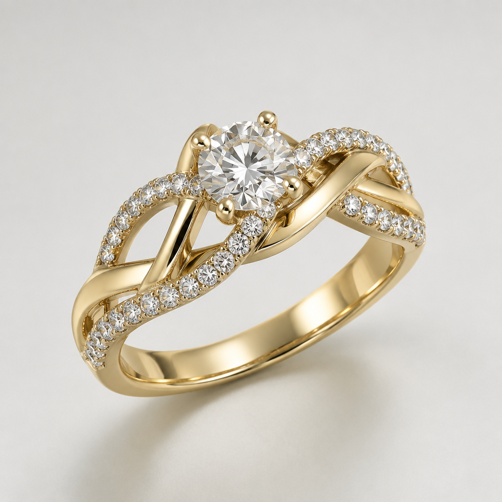A women's ring
photorealistic jewelry design, A women's ring, modern style, just the design no text
