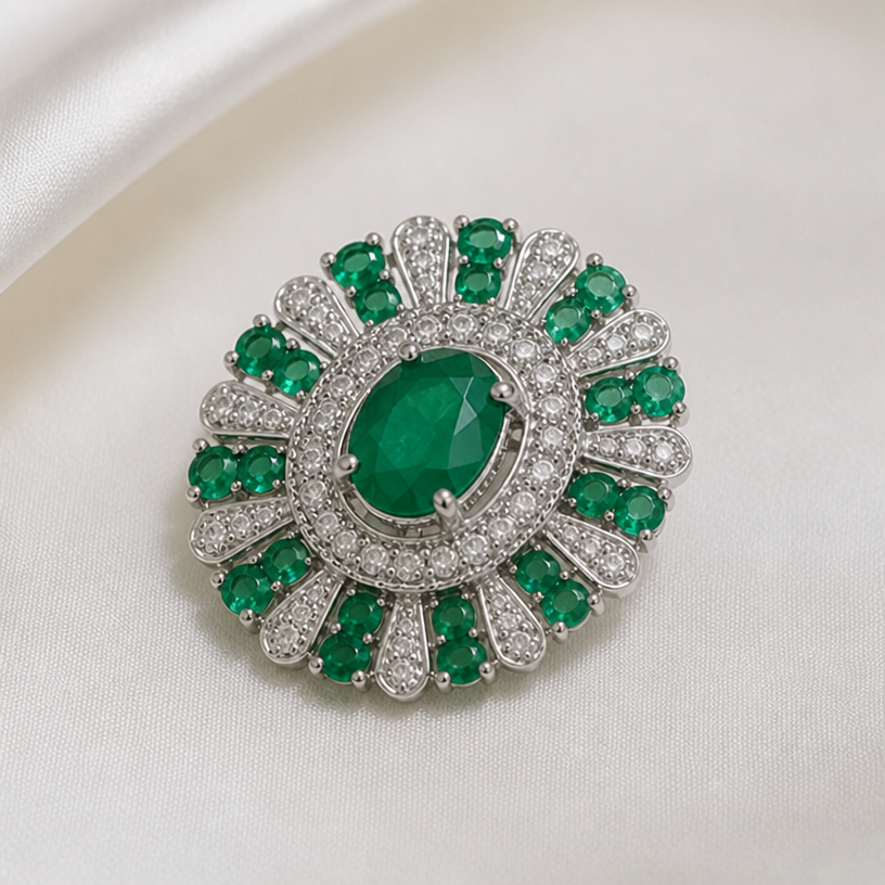 Make it like the reference image
edit the attached jewelry design with these instructions: Make it like the reference image. keep it photorealistic, just the design no text