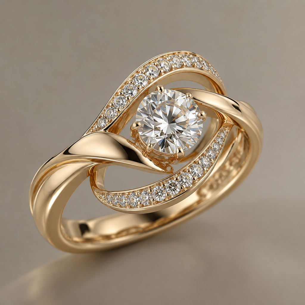 A women's ring
photorealistic jewelry design, A women's ring, modern style, just the design no text