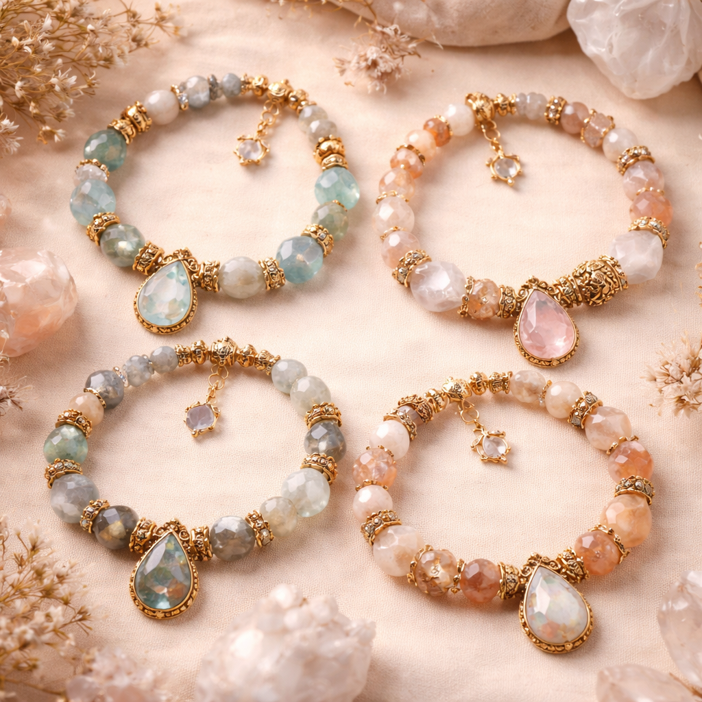 Elegant and graceful natural stone bracelets