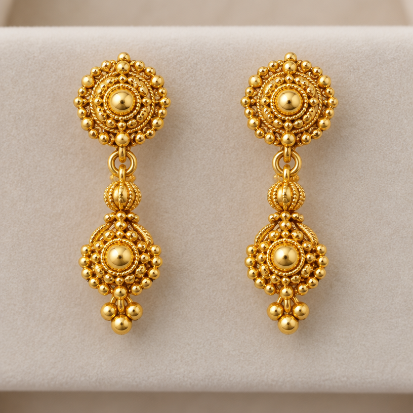 A women's earrings
using the attached image as a visual reference, create A women's earrings. photorealistic, just the design no text