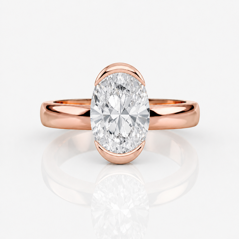 a bit more bezel on top and bottom of stone covering 2/4 portion of the stone wall
edit the attached jewelry design with these instructions: a bit more bezel on top and bottom of stone covering 2/4 portion of the stone wall. keep it photorealistic, just the design no text