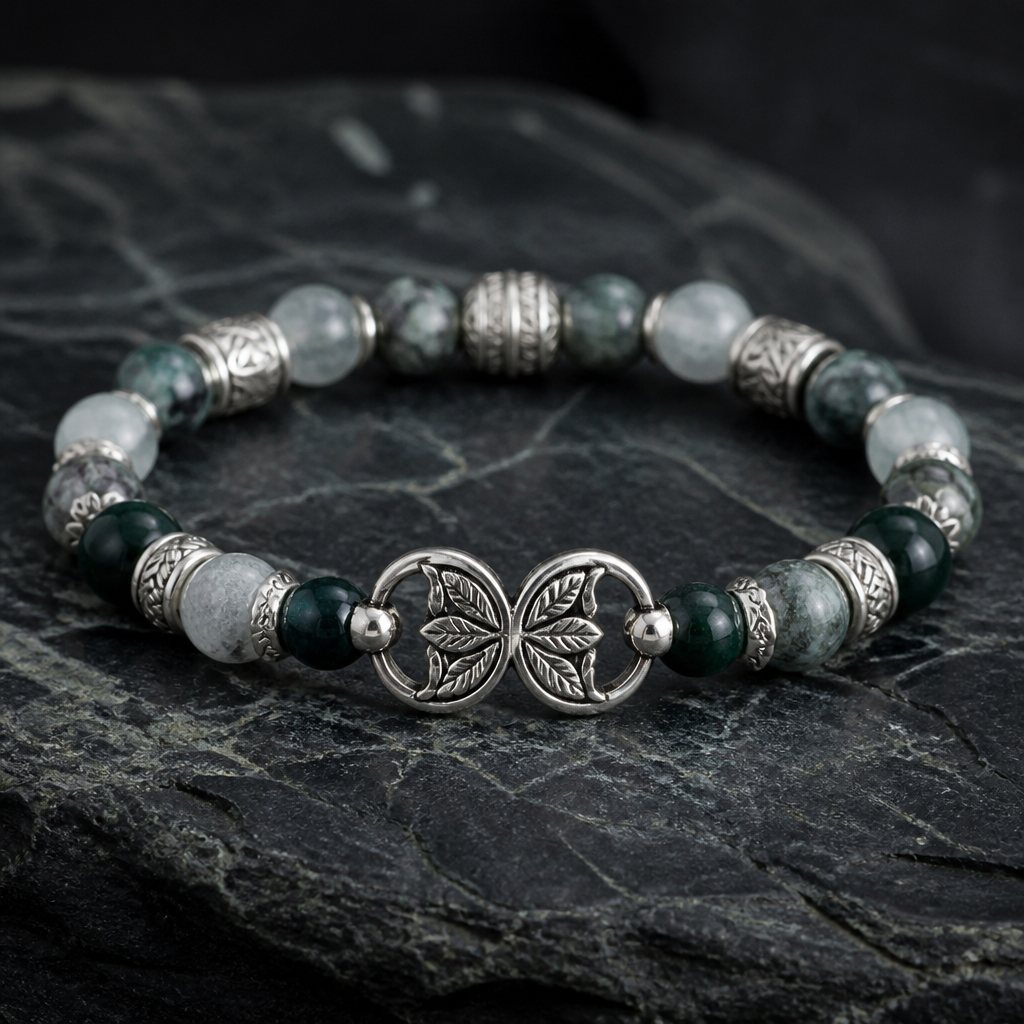 Create me a Baldr inspired bracelet made from gemstone beads
photorealistic jewelry design, Create me a Baldr inspired bracelet made from gemstone beads, nordic style, just the design no text