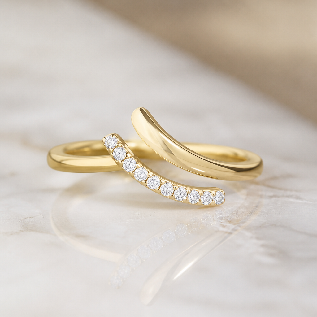 A women's ring
photorealistic jewelry design, A women's ring, modern style, just the design no text