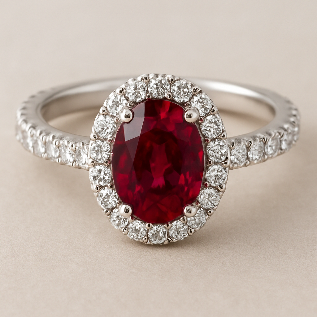 Oval Ruby ring 