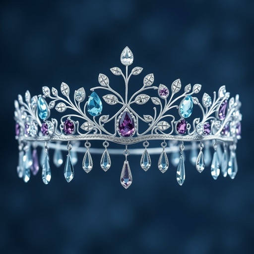 Create a tiara with tiny raindrops