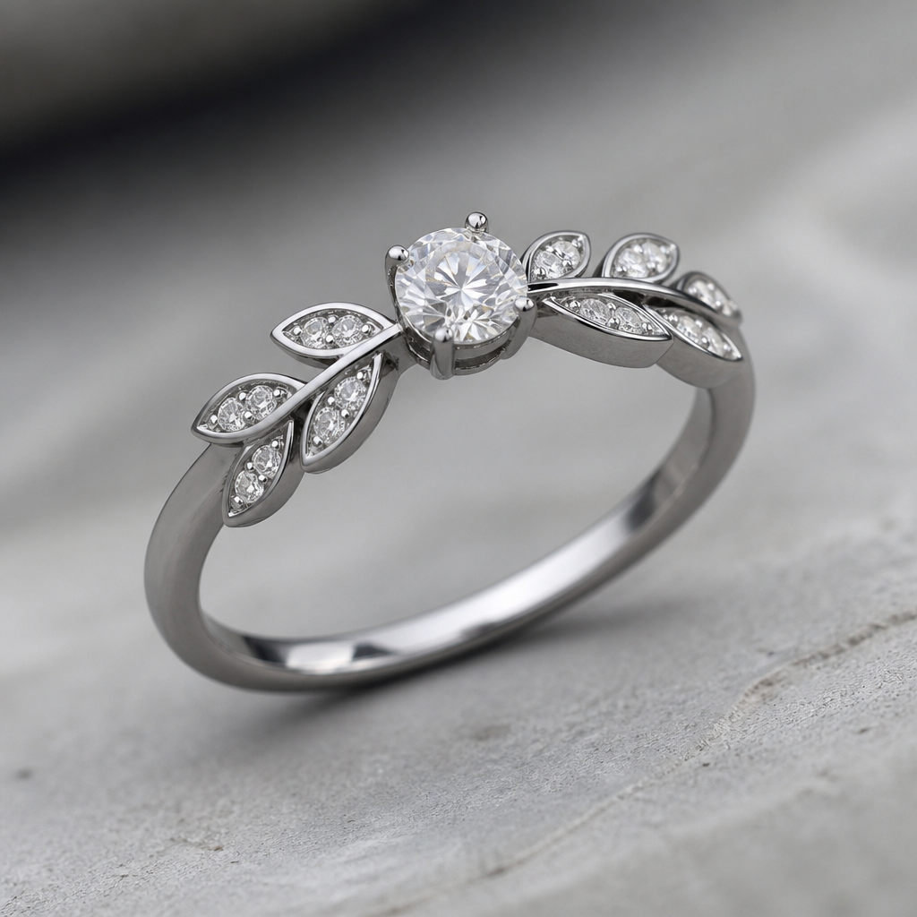 A nordic women's ring made of silver with diamond stones suitable for anniversary. خوشگل باشخ
photorealistic jewelry design, A nordic women's ring made of silver with diamond stones suitable for anniversary. خوشگل باشخ, nordic style, just the design no text