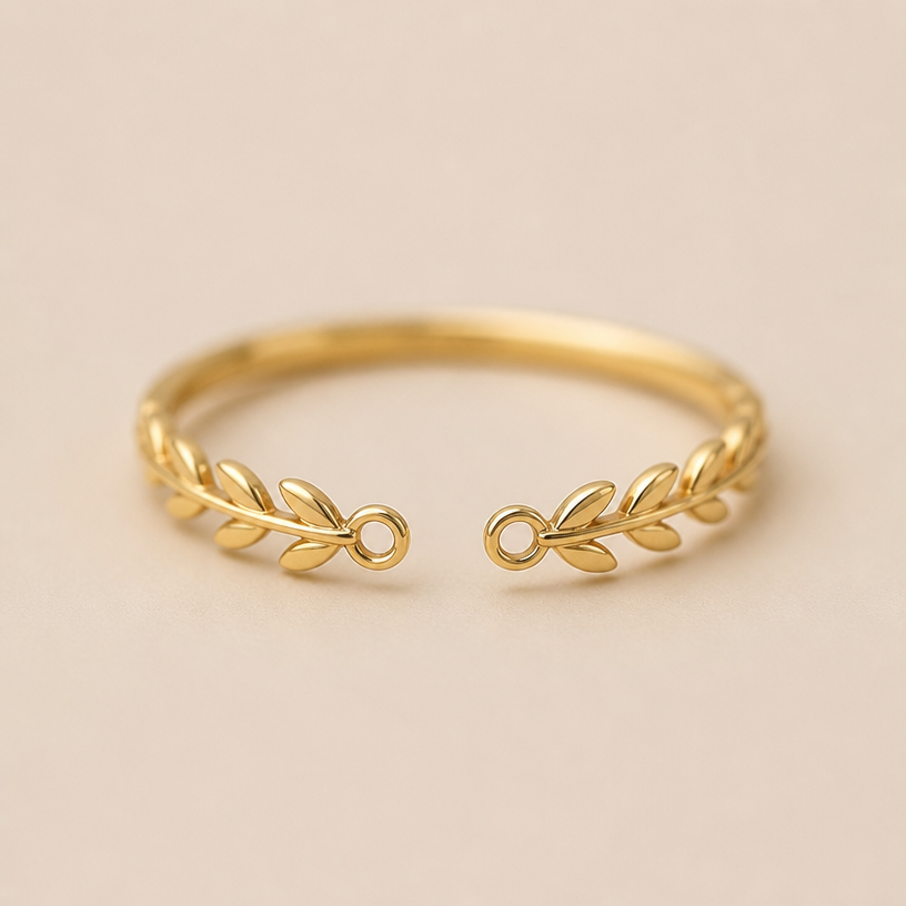 A modern women's ring, minimalist, simple and delicate, clean lines. remove center flower
using the attached image as a visual reference, create A modern women's ring, minimalist, simple and delicate, clean lines. remove center flower. photorealistic, just the design no text