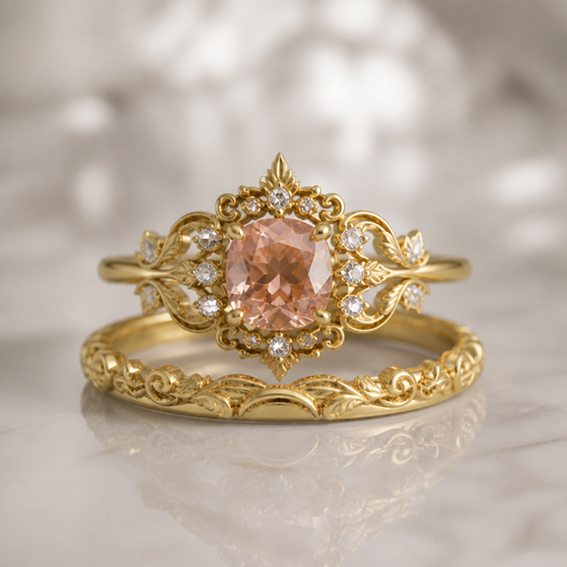 make the upper ring a little thinner
edit the attached jewelry design with these instructions: make the upper ring a little thinner. keep it photorealistic, just the design no text